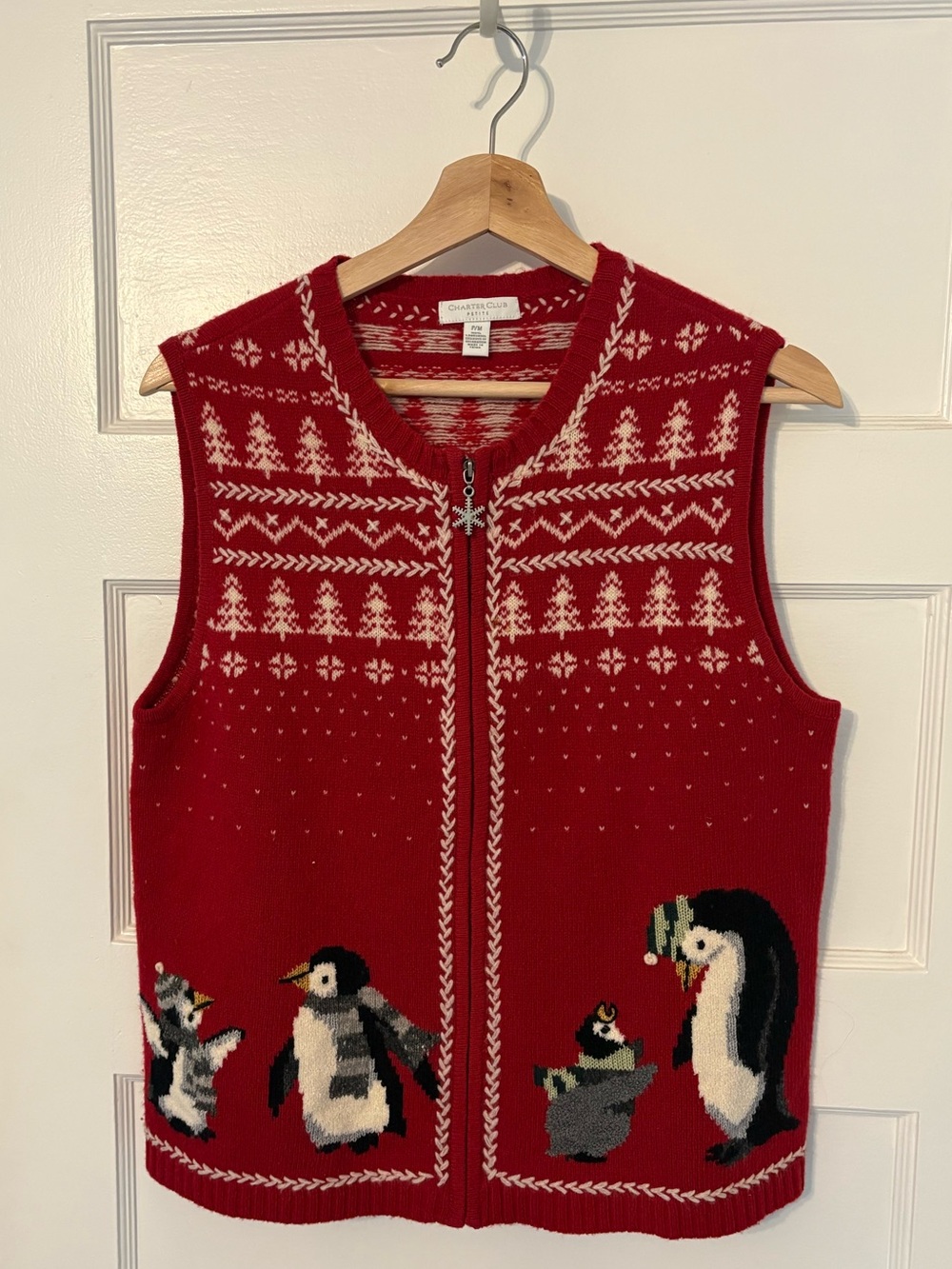 Wool sweater vest petite M